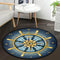 Paillasson rond design entrée