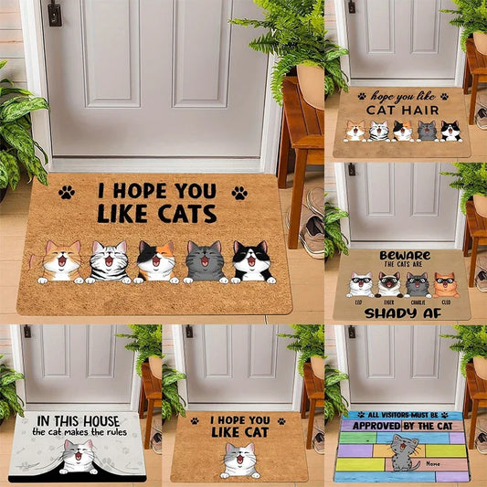 Paillasson entrée chat