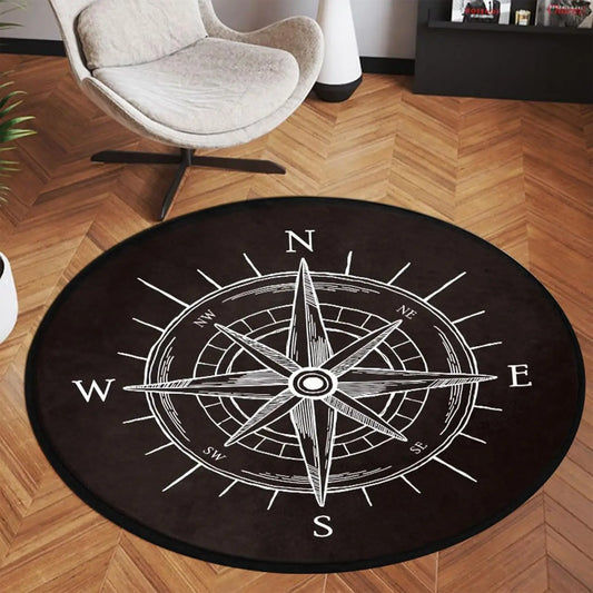 Paillasson rond design entrée