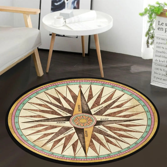 Paillasson rond design entrée