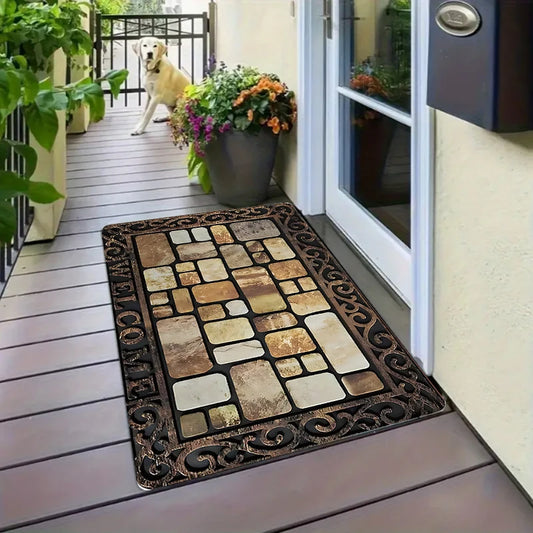 Paillasson porte extérieur design